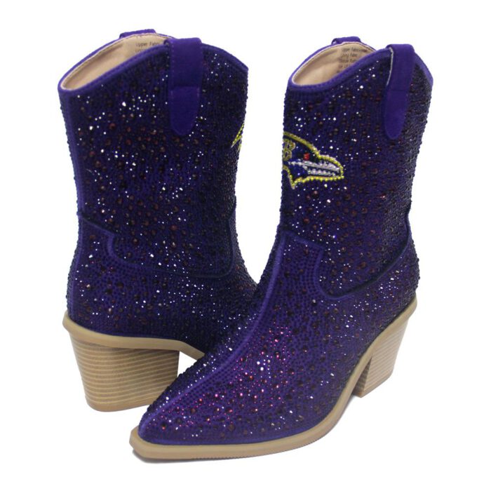 Baltimore Ravens Ankle Cut Cowboy Boots