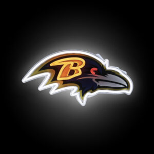 Baltimore Ravens 15" Neon Light Up Team Logo Sign