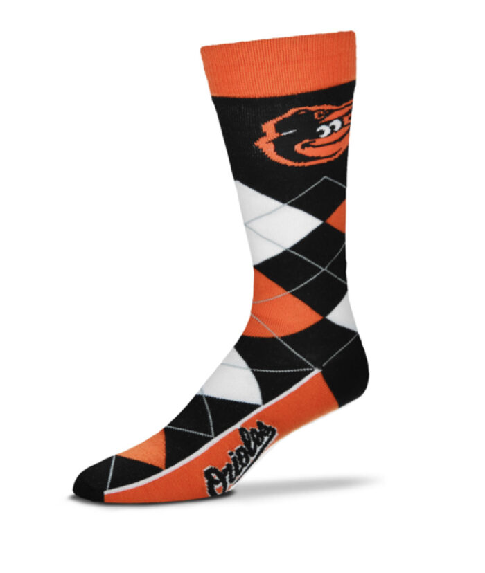 Baltimore Orioles Argyle Socks