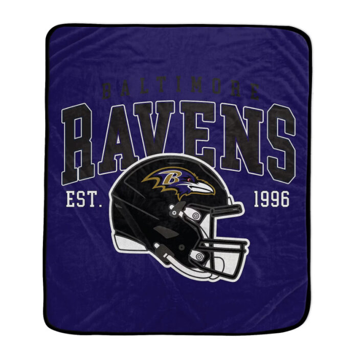 Baltimore Ravens 50" x 60" Vintage Arch Block Blanket