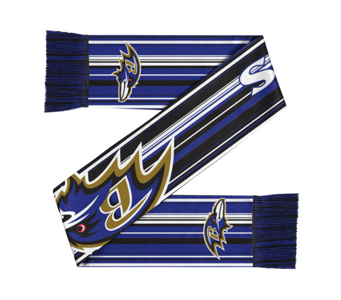 Baltimore Ravens Hyper Stripe Big Logo Scarf