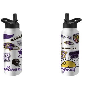 Baltimore Ravens 34oz. Quencher Water Bottle - Native