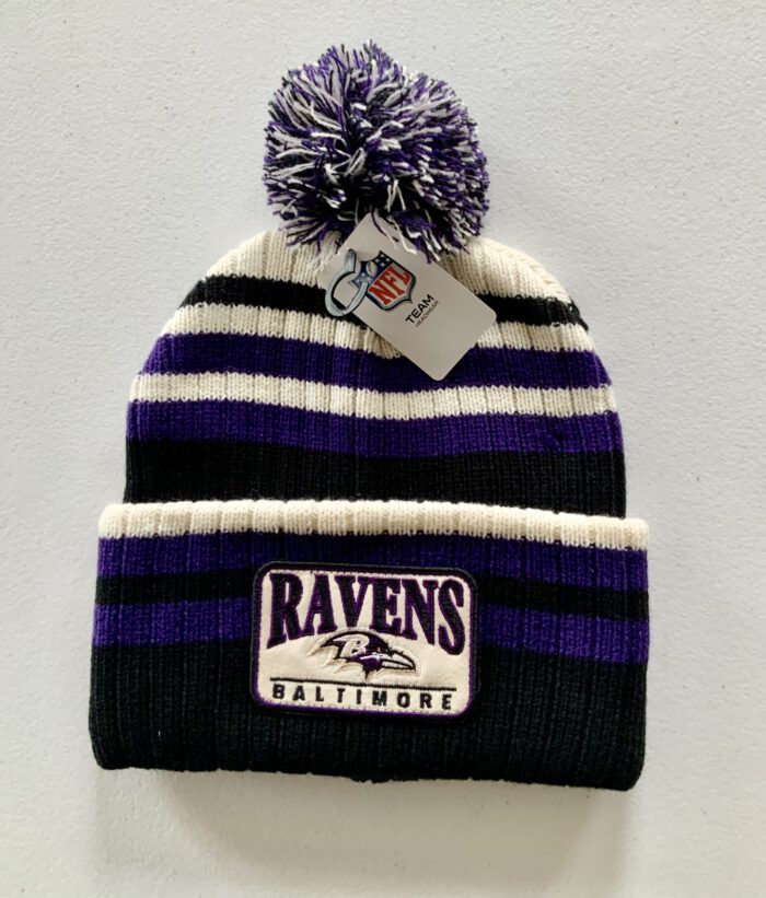 Baltimore Ravens Winter Pom Knit Hat