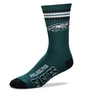 Philadelphia Eagles 4 Stripe Deuce Sock