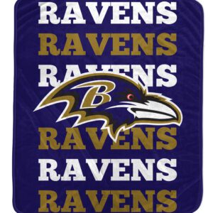 Baltimore Ravens 60" x 70" Repeat Refresh Premium Plush Throw Blanket