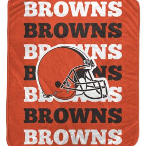 Cleveland Browns 60" x 70" Repeat Refresh Premium Plush Throw Blanket