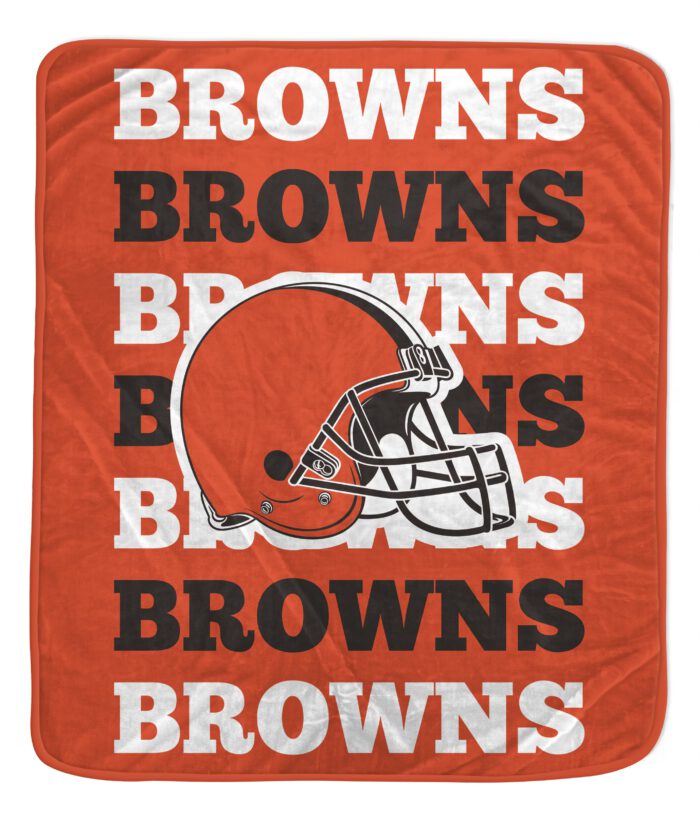 Cleveland Browns 60" x 70" Repeat Refresh Premium Plush Throw Blanket