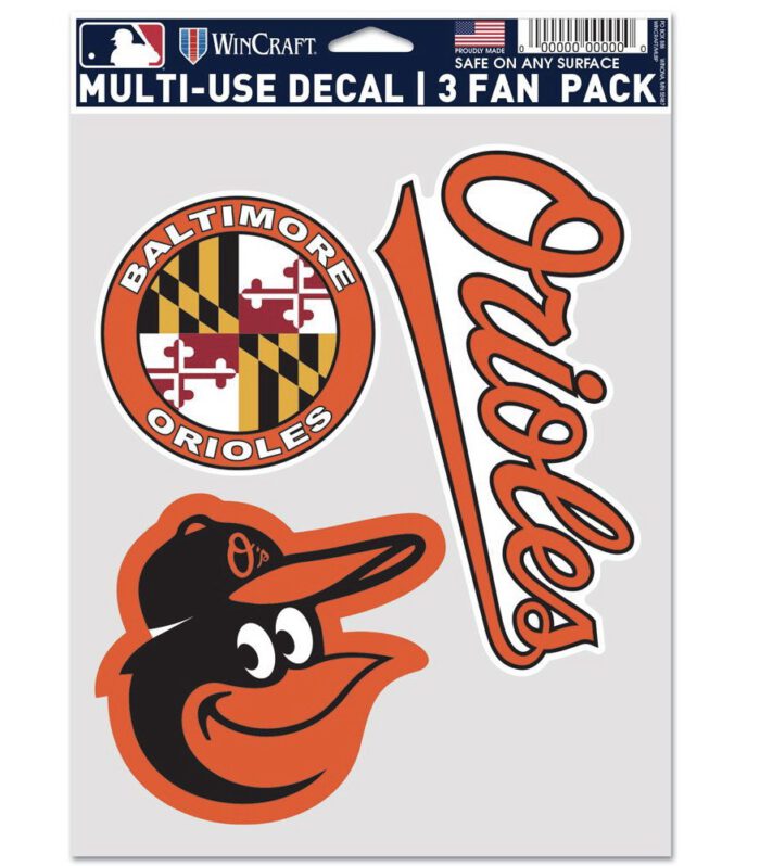 Baltimore Orioles multiuse decal set